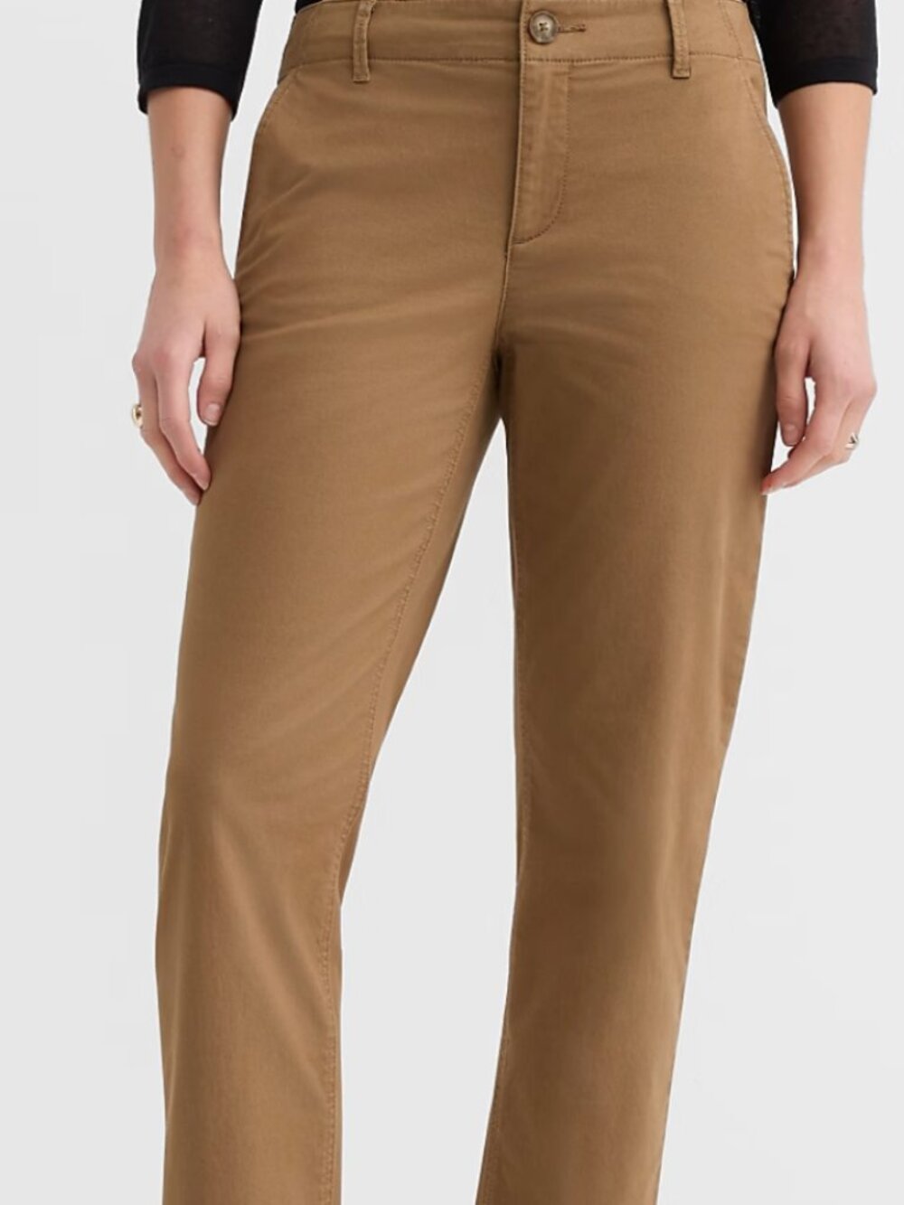 LOFT Monroe Slim Chino Pants in Truffle, size 6 Regular